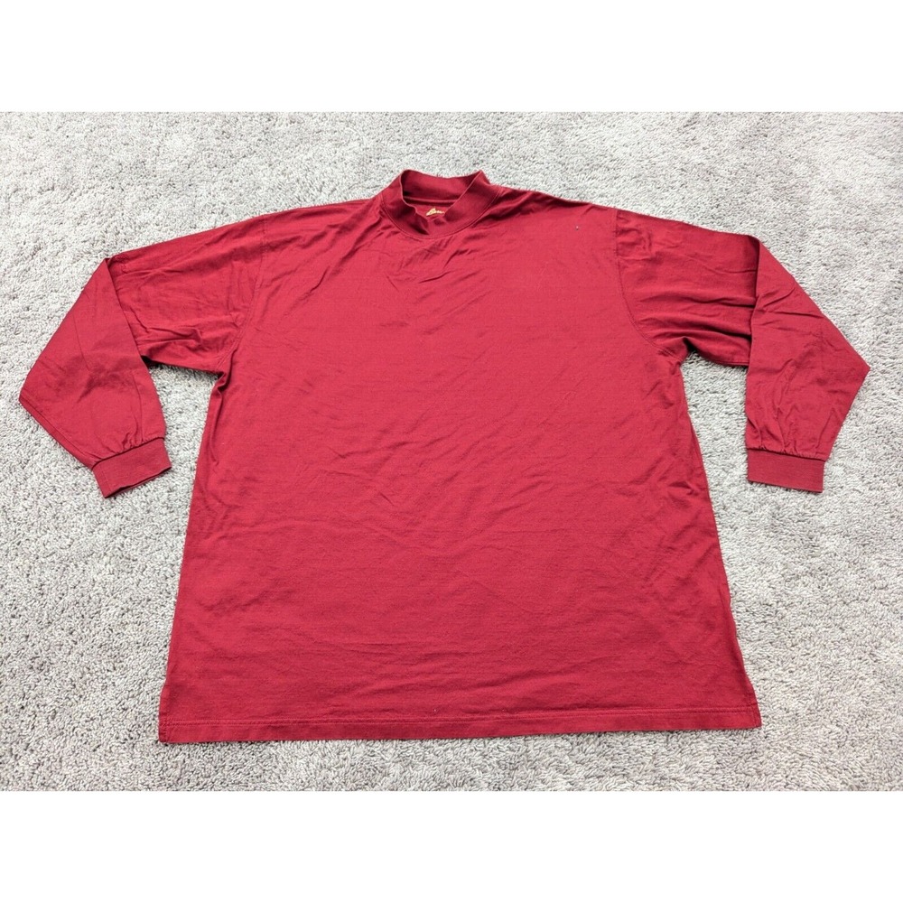 Vintage Ben Hogan T Shirt Mens XXL Long Sleeve‎ Red Golf Performance